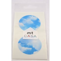 Masking Tape - Masking Tape MT Casa Seal Sticker rond en washi ciel - blue sky