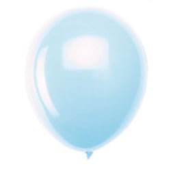 10 BALLONS BLEU PASTEL 30 CM