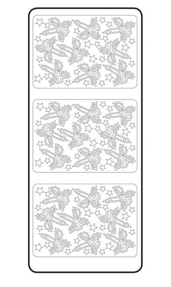 Planche de stickers peel off doré bougeoirs
