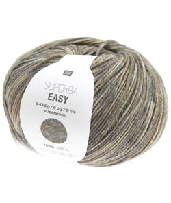 Laine à chaussette Superba Easy 8 fils - 150GR - Rico Design Marron (001 - Pebbles)