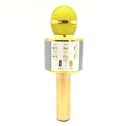 Microphone Android iOs Karaoké Bluetooth 4.2 Haut-Parleur Puissance 5W Jaune YONIS