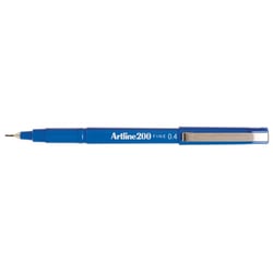 Lot de 12 stylos feutres permanents indélébiles - ARTLINE - Pointe 0,4 mm - Bleu