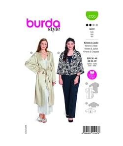 Patron Burda 5720 - Kimono & Veste taille n°FR 36-48