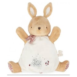 doudou marionnette petit lapin - Kaloo - Beige