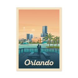 Affiche 30x40 cm - Orlando - Olahoop Travel Posters