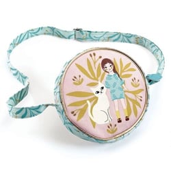 SAC A MAIN fermeture zip motif Chat