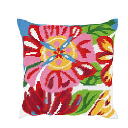 LUC - Kit coussin demi-point Fleurs