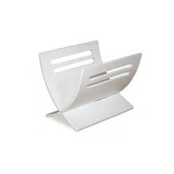 Porte journaux en bois Blanc peint - HomeStyle4U