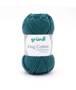 Pelote de Coton à tricoter KING COTTON - Grundl Vert