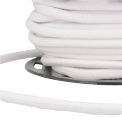 Bobine 20m Cordon coton blanc 8mm