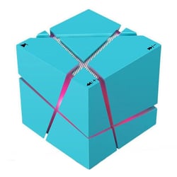 Enceinte Bluetooth Mini Cube AI Contrôle Vocal Intelligent Lumière RGB Son HD YONIS