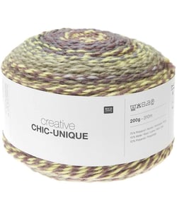Pelote de laine à tricoter Creative Chic Unique - 200GR - Rico Design 18 Multicolore Joy