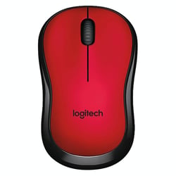 Souris Sans Fil Ergonomique Silencieuse 1200DPI Portable Plug And Play Rouge YONIS