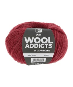 Pelote de Laine à tricoter AIR - Wool Addicts 0060 Rouge