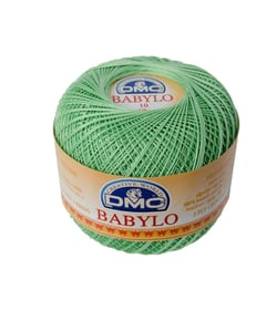 Fil à crocheter Babylo Gross. 20 - Col. 508 - Vert d'eau