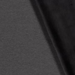 Tissu Jersey Polyviscose envers velours tout doux Noir