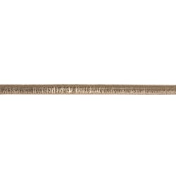 Bande cuir synthétique, Métallique plat, or, 3mm, 2m