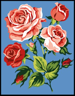 Kit Canevas Margot Rose 20x25 cm
