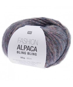 Pelote de Fashion Alpaca Bling Bling - Rico Design 5 Bleu