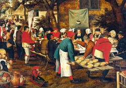 Puzzle 1000 pièces - Pieter Brueghel the Younger - Peasant Wedding Feast - Bluebird Puzzle