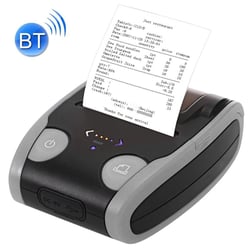 Mini Imprimante Thermique Bluetooth Portable 58mm Haute Vitesse et Autonomie Gris YONIS