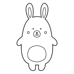 TAMPON LAPIN - 26X36 MM - BOIS