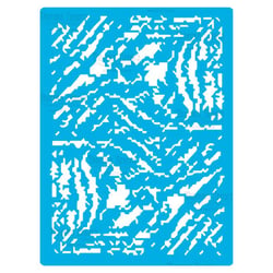 Pochoir plastique souple réutilisable 18,5 x 14,5 cm Fabrika Decoru TEXTURE 366