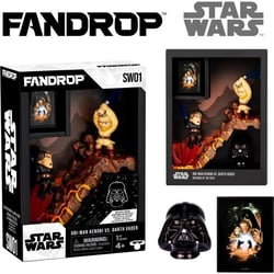 Figurine -  x STAR WARS - Obi-Wan vs Anakin - Vitrine avec scene culte + mini affiche - 18 cm