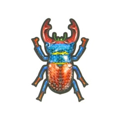 Ecusson thermocollant insecte scarabée 6x4cm