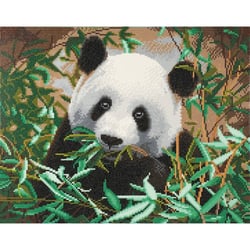 Tableau Broderie Diamant Crystal Art 40x50cm Panda
