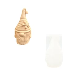 Moule en silicone 10,1cm x 6,7cm - Père Noël avec fleur