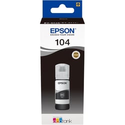 Bouteille d'encre d'origine Ecotank N° 104 70 ml Noir EPSON