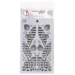 Pochoir plastique souple réutilisable 24 x 14.5 cm Ciao Bella TIKAL 66