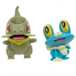 Coffret 2 pokemon battle figure grenousse + coupenotte - pokemon - figurine action - bandai