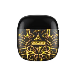Ecouteurs Bluetooth Gaming Sans Fil Autonomie 35H Etanche IPX6 Effets Lumineux Jaune YONIS