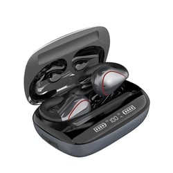 Ecouteurs Bluetooth 5.0 Sans Fil Avec Affichage LED Et Boîte De Charge Gris YONIS