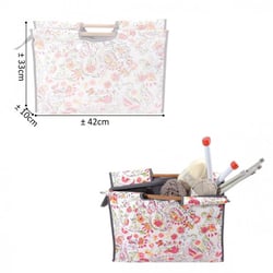 Sac à tricot en tissu matelassé 42cm chien