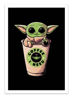 Affiche 30 x 40 cm - Coffee I need - EduEly