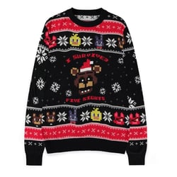 Five Nights at Freddy's - Sweat Survived Five Nights (Christmas Jumper) (Taille L)