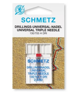 Aiguille triple universel - Dimension 2,5/80 - 130/705 H DRI - 1 pces - SCHMETZ Jaune