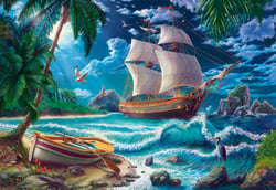 Puzzle 1500 pièces - Première Classiqueit sur une Nouvelle Terre - Castorland