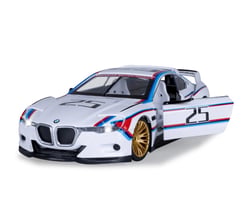 BMW 3.0 CSL Hommage R miniature 1:24 blanche avec piles