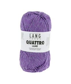 Fil à tricoter de coton QUATTRO LAME - Lang Yarns 146 Violet