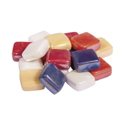 Glossy Glas Mélange de mosaïque, Colore, 1x1cm, (env. 250 pces), boîte 500g