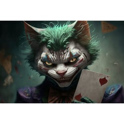 Tableau sur toile Chat Joker 30x45 cm