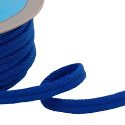 Double cordon fils 10mm bleu roi au mètre