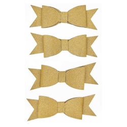 Autocollants 3D – Noeuds en Or - Rico Design - Beige