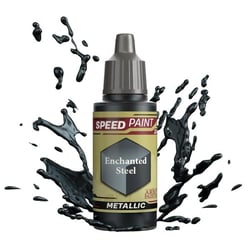 Peinture acrylique métallique pour figurines - THE ARMY PAINTER - Acier enchanté - Speedpaint 2.0 - Solution monocouche