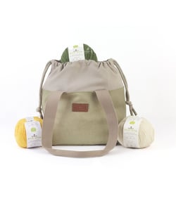 Sac à ouvrage Outdoors Eco Vita - 28 x 24 x 14 cm - 2 coloris - DMC Khaki