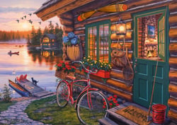 Puzzle 1000 pièces - La Cabane au Bord du Lac - Schmidt Spiele